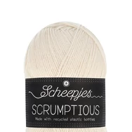 Scheepjes Scrumptious 386 Lemon Granita - sárgás fehér öko akril fonal - recycled acrylic yarn blend