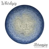 Scheepjes Whirligig 212 - Sapphire to Blue - Zafírtól Kékig - színátmenetes gyapjú fonal - wool yarn