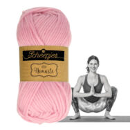 Scheepjes Namaste 612 Garland - halvány rózsaszín gyapjú fonal - light pink yarn blend