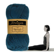 Scheepjes Namaste 626 Staff - sötétkék gyapjú fonal - dark blue yarn blend