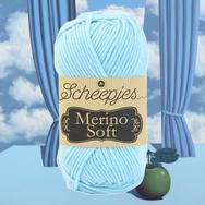 Scheepjes Merino Soft 614 Magritte - világoskék gyapjú fonal - light-blue yarn blend Scheepjes Merino Soft 614 Magritte - világoskék gyapjú fonal - light-blue yarn blend