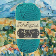 Scheepjes Merino Soft 617 Cézanne - kék gyapjú fonal - blue yarn blend