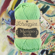 Scheepjes Merino Soft 625 Kandinszky - világoszöld gyapjú fonal - green yarn blend