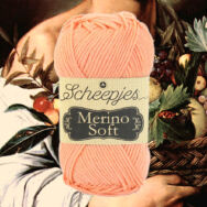 Scheepjes Merino Soft 642 Caravaggio - barackszín gyapjú fonal - peach yarn blend