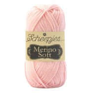 Scheepjes Merino Soft 647 Titian - halvány rózsaszín gyapjú fonal - light pink yarn blend