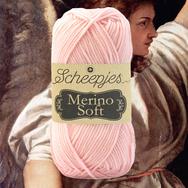 Scheepjes Merino Soft 647 Titian - halvány rózsaszín gyapjú fonal - light pink yarn blend Scheepjes Merino Soft 647 Titian - halvány rózsaszín gyapjú fonal - light pink yarn blend