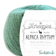 Scheepjes Alpaca Rhythm 655 Twist - zöld alpaca gyapjú fonal - wool yarn