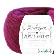 Scheepjes Alpaca Rhythm 667 Jitterburg - sötét rózsaszín alpaca gyapjú fonal - wool yarn