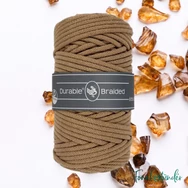 Durable Braided 2224 Amber Stone - brown cotton cord - sárgásbarna zsinórfonal - 5mm