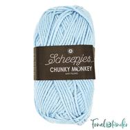 Scheepjes Chunky Monkey 1019 Powder Blue - púderkék akril fonal - acrylic yarn