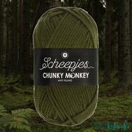 Scheepjes Chunky Monkey 1027 Moss Green - mohazöld akril fonal - warm-green acrylic yarn - kep 2 Scheepjes Chunky Monkey 1027 Moss Green - mohazöld akril fonal - warm-green acrylic yarn - kep 2