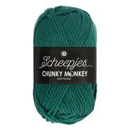 Scheepjes Chunky Monkey 1062 Evergreen - hideg zöld akril fonal - cool-green acrylic yarn Scheepjes Chunky Monkey 1062 Evergreen - hideg zöld akril fonal - cool-green acrylic yarn