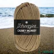Scheepjes Chunky Monkey 1054 Tawny - barna akril fonal - brown acrylic yarn