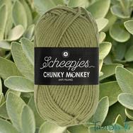 Scheepjes Chunky Monkey 1065 Sage - zsálya zöld akril fonal - warm-green acrylic yarn Scheepjes Chunky Monkey 1065 Sage - zsálya zöld akril fonal - warm-green acrylic yarn