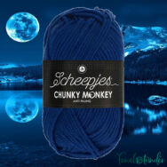 Scheepjes Chunky Monkey 1117 Royal Blue - sötétkék akril fonal - darkblue acrylic yarn - kep2