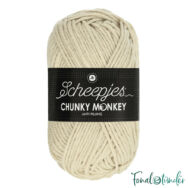 Scheepjes Chunky Monkey 1218 Jasmine - jázmin fehér akril fonal - acrylic yarn