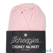 Scheepjes Chunky Monkey 1240 Baby Pink - halvány babarózsaszín akril fonal - light pink acrylic yarn