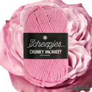Scheepjes Chunky Monkey 1241 Rose - rózsaszín akril fonal - pink acrylic yarn
