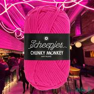 Scheepjes Chunky Monkey 1257 Hot Pink - neon rózsaszín akril fonal - red acrylic yarn - kep 2 Scheepjes Chunky Monkey 1257 Hot Pink - neon rózsaszín akril fonal - red acrylic yarn - kep 2