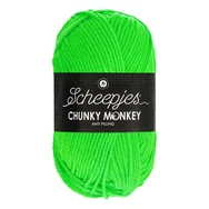 Scheepjes Chunky Monkey 1259 Neon Green - neon-zöld akril fonal - green acrylic yarn