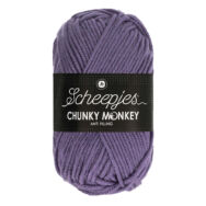 Scheepjes Chunky Monkey 1277 Iris - lila akril fonal - purple acrylic yarn
