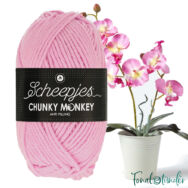 Scheepjes Chunky Monkey 1390 Orchid - orchidea rózsaszín akril fonal - pink acrylic yarn - kep