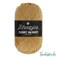 Scheepjes Chunky Monkey 1420 Mellow - sargas bézs akril fonal - yellowish-beige acrylic yarn Scheepjes Chunky Monkey 1420 Mellow - sargas bézs akril fonal - yellowish-beige acrylic yarn