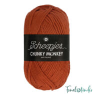 Scheepjes Chunky Monkey 1723 Flame - orange - sötét narancs akril fonal - acrylic yarn