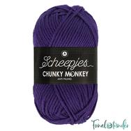 Scheepjes Chunky Monkey 2001 Deep Violet - sötétlila akril fonal - purple acrylic yarn Scheepjes Chunky Monkey 2001 Deep Violet - sötétlila akril fonal - purple acrylic yarn