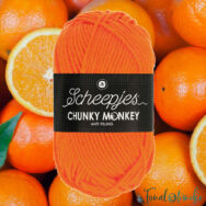Scheepjes Chunky Monkey 2002 Orange - narancssárga akril fonal - orange acrylic yarn - kep 2