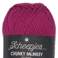 Scheepjes Chunky Monkey 2009 Mulberry - szeder lila akril fonal - purple acrylic yarn