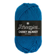 Scheepjes Chunky Monkey 2011 Ultramarine  - sötétkék akril fonal - blue acrylic yarn