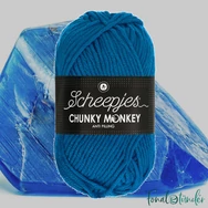 Scheepjes Chunky Monkey 2011 Ultramarine  - sötétkék akril fonal - blue acrylic yarn