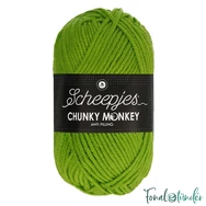 Scheepjes Chunky Monkey 2016 Fern - élénk zöld akril fonal - vivid green acrylic yarn