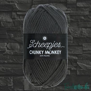 Scheepjes Chunky Monkey 2018 Dark Grey - sötétszürke akril fonal - acrylic yarn - kep2