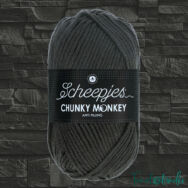 Scheepjes Chunky Monkey 2018 Dark Grey - sötétszürke akril fonal - acrylic yarn - kep2