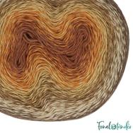 Scheepjes Woolly Whirl 471 Chocolate Vermicelli - pamut-gyapjú fonal - yarn cake - 02 Scheepjes Woolly Whirl 471 Chocolate Vermicelli - pamut-gyapjú fonal - yarn cake - 02