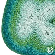 Scheepjes Woolly Whirl 475 - Melting Mint Centre - pamut-gyapjú fonal - yarn cake Scheepjes Woolly Whirl 475 - Melting Mint Centre - pamut-gyapjú fonal - yarn cake