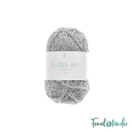 Ricorumi Lamé 001 Silver - csillogó amigurumi fonal - sparkling yarn