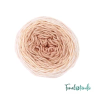 Ricorumi Spin Spin 003 Powder - bézs színátmenetes pamut fonal - gradient cotton yarn