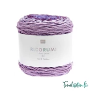 Ricorumi Spin Spin 008 Purple - lila színátmenetes pamut fonal - gradient cotton yarn - 01