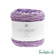 Ricorumi Spin Spin 008 Purple - lila színátmenetes pamut fonal - gradient cotton yarn - 01