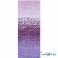 Ricorumi Spin Spin 008 Purple - lila színátmenetes pamut fonal - gradient cotton yarn - 02