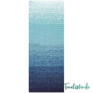 Ricorumi Spin Spin 010 Blue - kék színátmenetes pamut fonal - gradient cotton yarn - 02