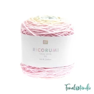 Ricorumi Spin Spin 017 Pastel Rainbow - színátmenetes pamut fonal - gradient cotton yarn - 01