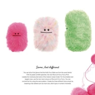 Ricorumi Furry Furry 014 Neon Pink - faux fur carry-along yarn - rózsaszín szőrös kísérőfonal