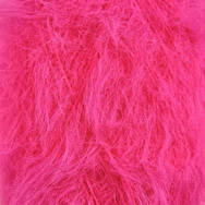 Ricorumi Furry Furry 014 Neon Pink - faux fur carry-along yarn - rózsaszín szőrös kísérőfonal