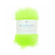 Ricorumi Furry Furry 017 Neon Green - faux fur carry-along yarn - zöld szőrös kísérőfonal