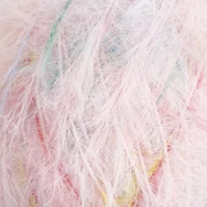 Ricorumi Furry Furry Print 001 Pastel - faux fur carry-along yarn - szőrös kísérőfonal