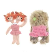 Ricorumi Furry Furry Print 003 Beige - faux fur carry-along yarn - szőrös kísérőfonal